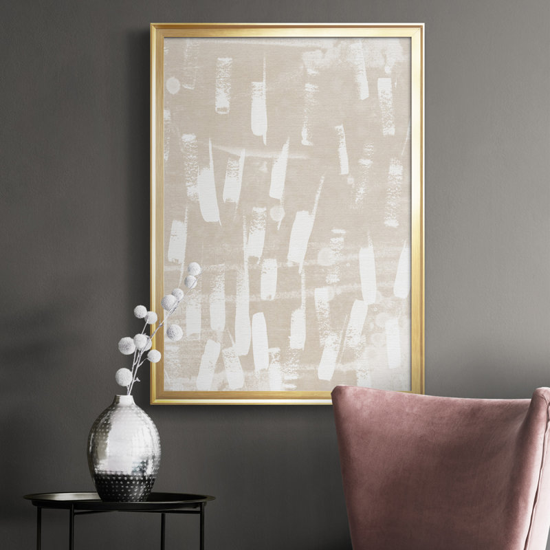 «Earth Gravure IV», toile encadrée de qualité supérieure - prête à être accrochée, H 30,5 po x l 22,5 po x P 1 po, Cadre doré