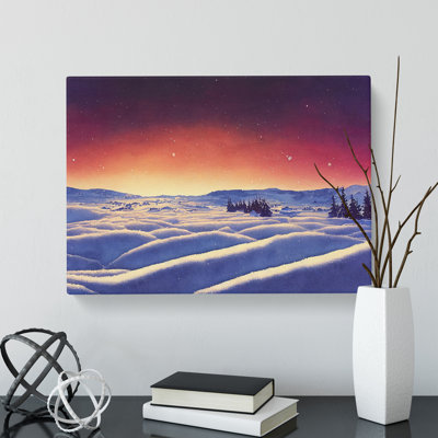 Winter Sunset Landscape Vol.2 - Wrapped Canvas