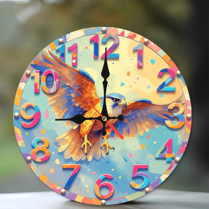 Horloge colorée
