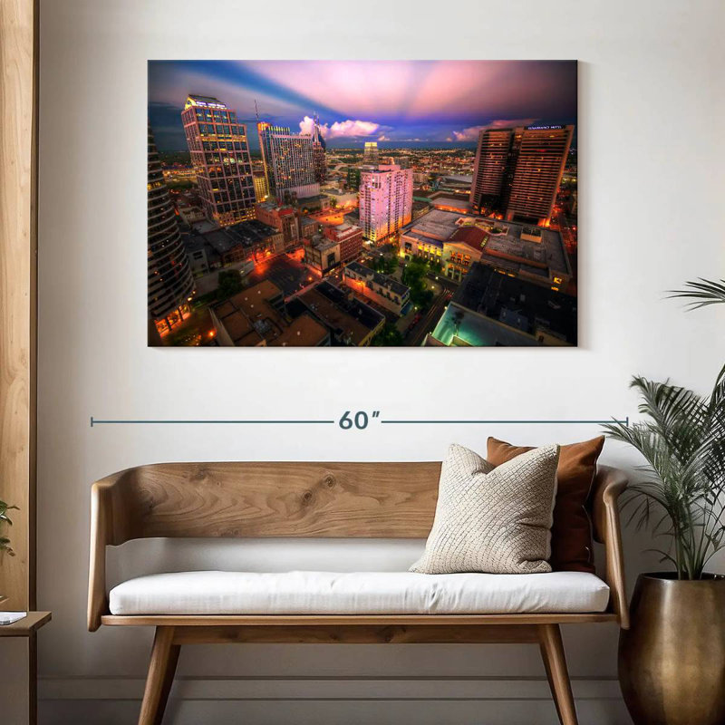Sirci, centre-ville de Nashville, H 32 po x l 48 po