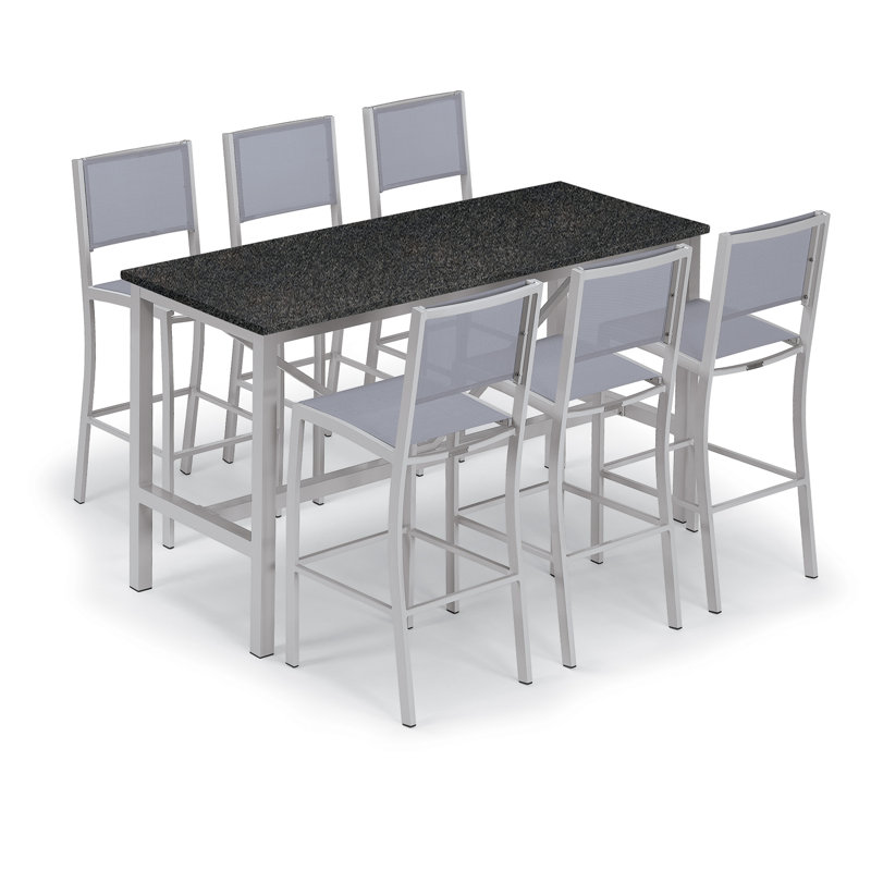 Travira Outdoor Bar Table, Litecore Charcoal