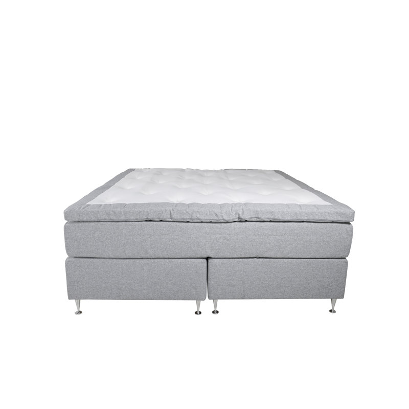 Brynzlee Pocketsprung Divan Bed Set, Light Grey, Super King (6')