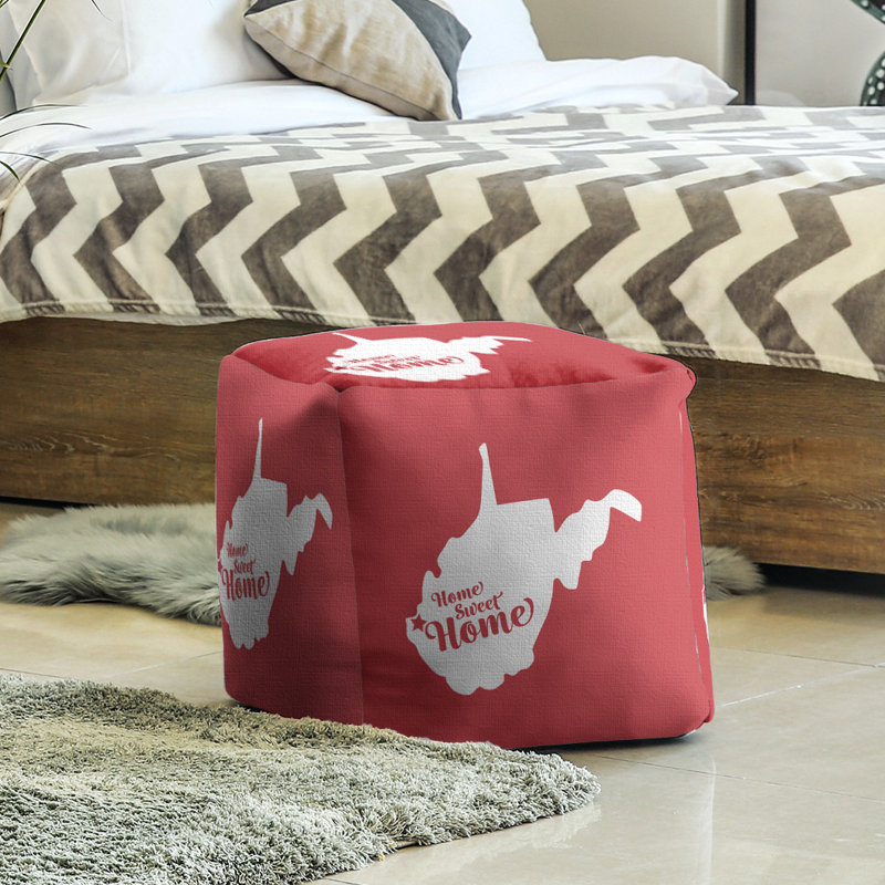 Repose-pieds à cubes huntington the home, Rouge