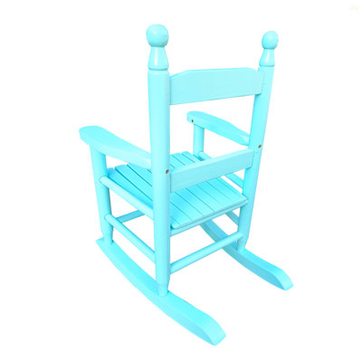 Fauteuil à bascule bleu clair pour enfants - intérieur ou extérieur - convient aux enfants - durable