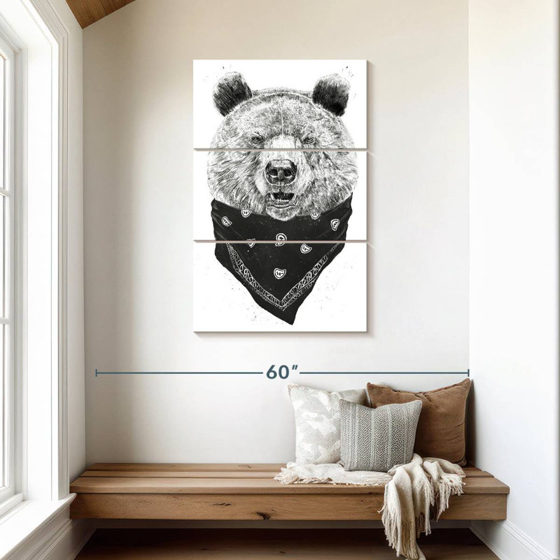 Brampt Wild Bear II, 45" H x 28" W