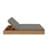 Beja Double Chaise Lounge - Charcoal-120277320