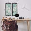 Ensemble de 2 cadres flottants Green Tone Blossoms, design par Tava Studios-177625543-177625538