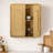 Tenley Solid Wood Wall Cabinet with Adjustable Shelf and Recessed Pull Channels for Bathroom or Kitchen Storage-712535018