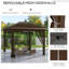Auvent rétractable 12 pi x 12 pi Outsunny-125735437