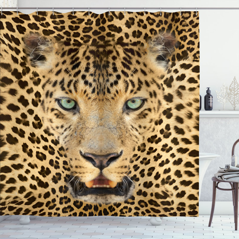 Shower Curtain with Hooks Included, 70" H x 69" W