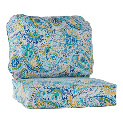 Ensemble de coussins de siège d'extérieur 2 pièces