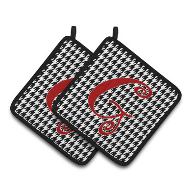Cuisinier poignée Houndstooth