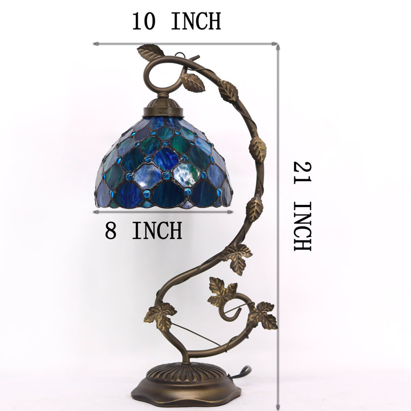 Lampe de table en verre coloré Tiffany