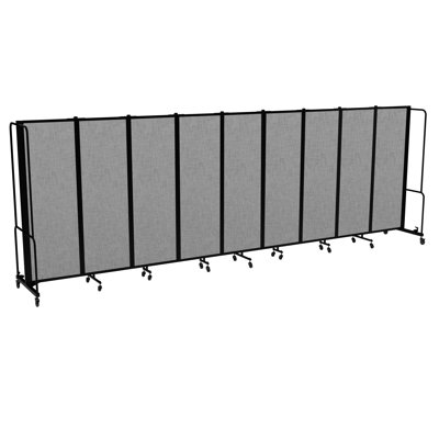 Paravent mobile de qualité supérieure Otis Sound Dampening, structure noire