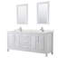 Ensemble de meuble-lavabo double 80 po avec dessus en quartz et miroir Daria-100481389-100501998-100481392