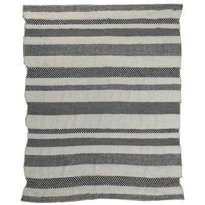 Hand Woven Wool Striped Area Rug