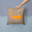 Coussin décoratif intérieur/extérieur en toile jute baleine-32012583-32012584