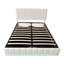 PU Leather Upholstered Bed Ottoman Bed With LED Lighting, Hydraulic Storage 4Ft6 Double Bed Frame With Adjustable Channel Tufted Headboard-2001938403-2001938402