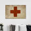 Croix rouge - Impression sur toile-12305246