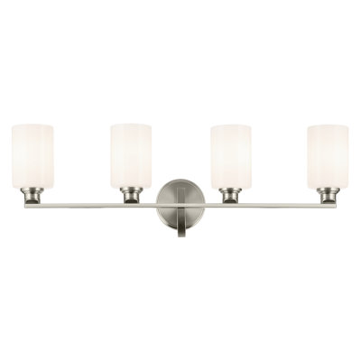 32.25" 4-Light Vanity Light with Fluted Glass