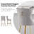 Velvet Counter Height Bar Stools with Metal Legs-2007673043