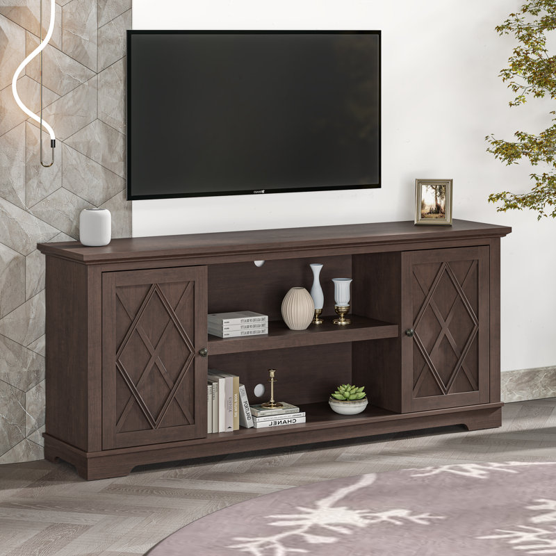 Andile Unfinished TV Stand for TVs up to 78", Brown