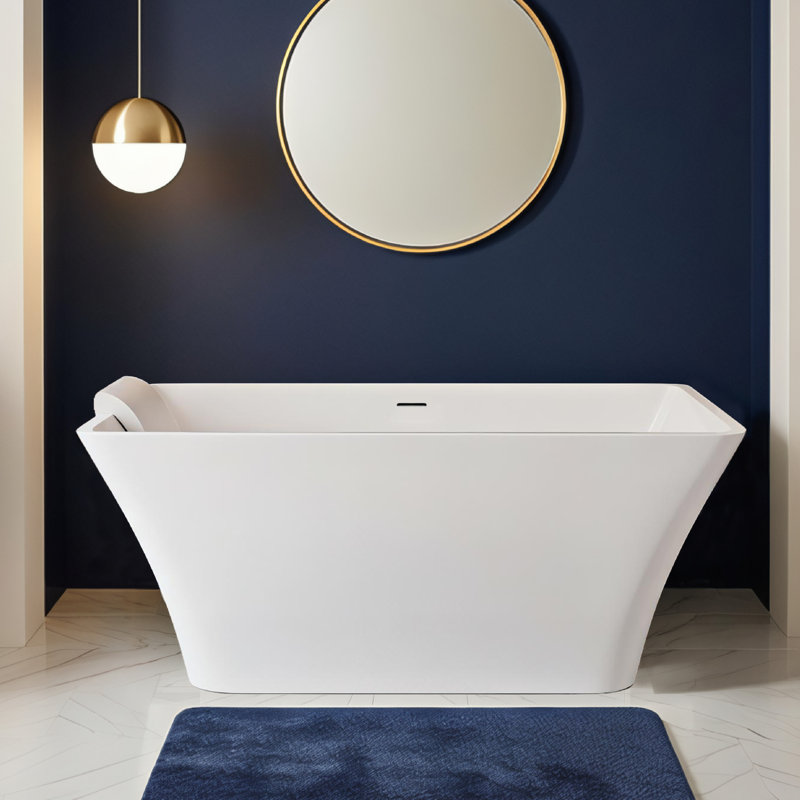 Transolid 66.875 L x 29.5 W x 22.875 H Freestanding Bathtub, White
