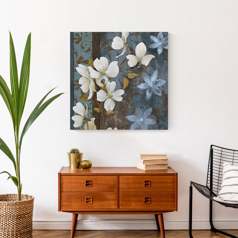Peaceful Flowers 2, reproduction sur toile, H 24 po x l 24 po
