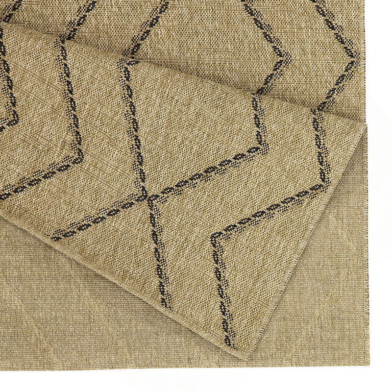 Earth Black Indoor/Outdoor Area Rug, Rectangle 7'10" x 10'3"
