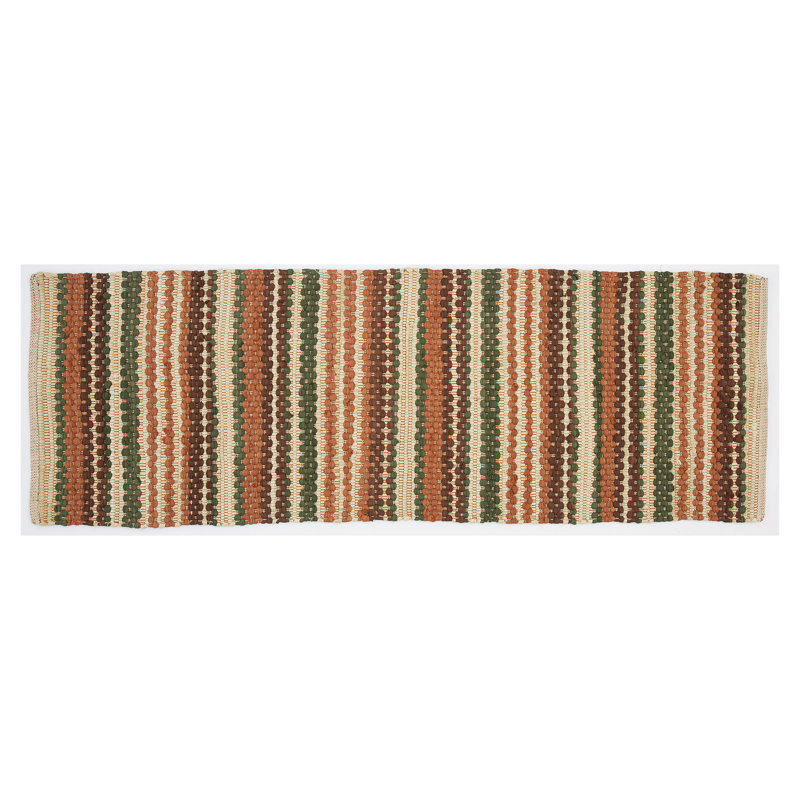 Jannett Cotton Striped Indoor Rug, Runner 2' x 6'