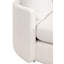 Fauteuil demi-tonneau pivotant en polyester 57 po Remika