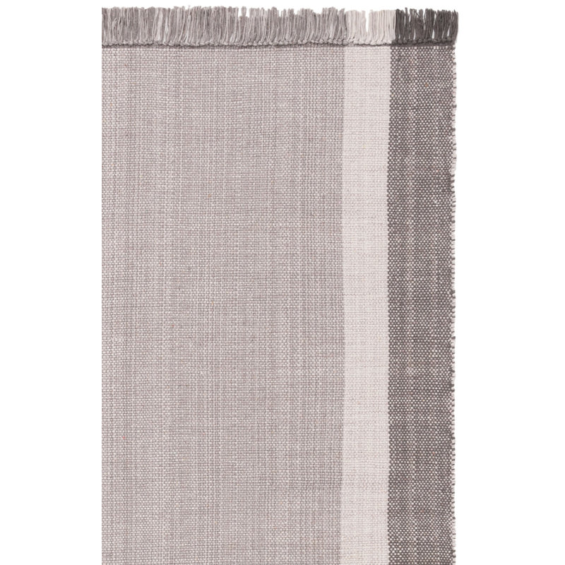 Tapis en coton tissé à la main Zoltan, Tapis de couloir 2 pi 3 po x 7 pi