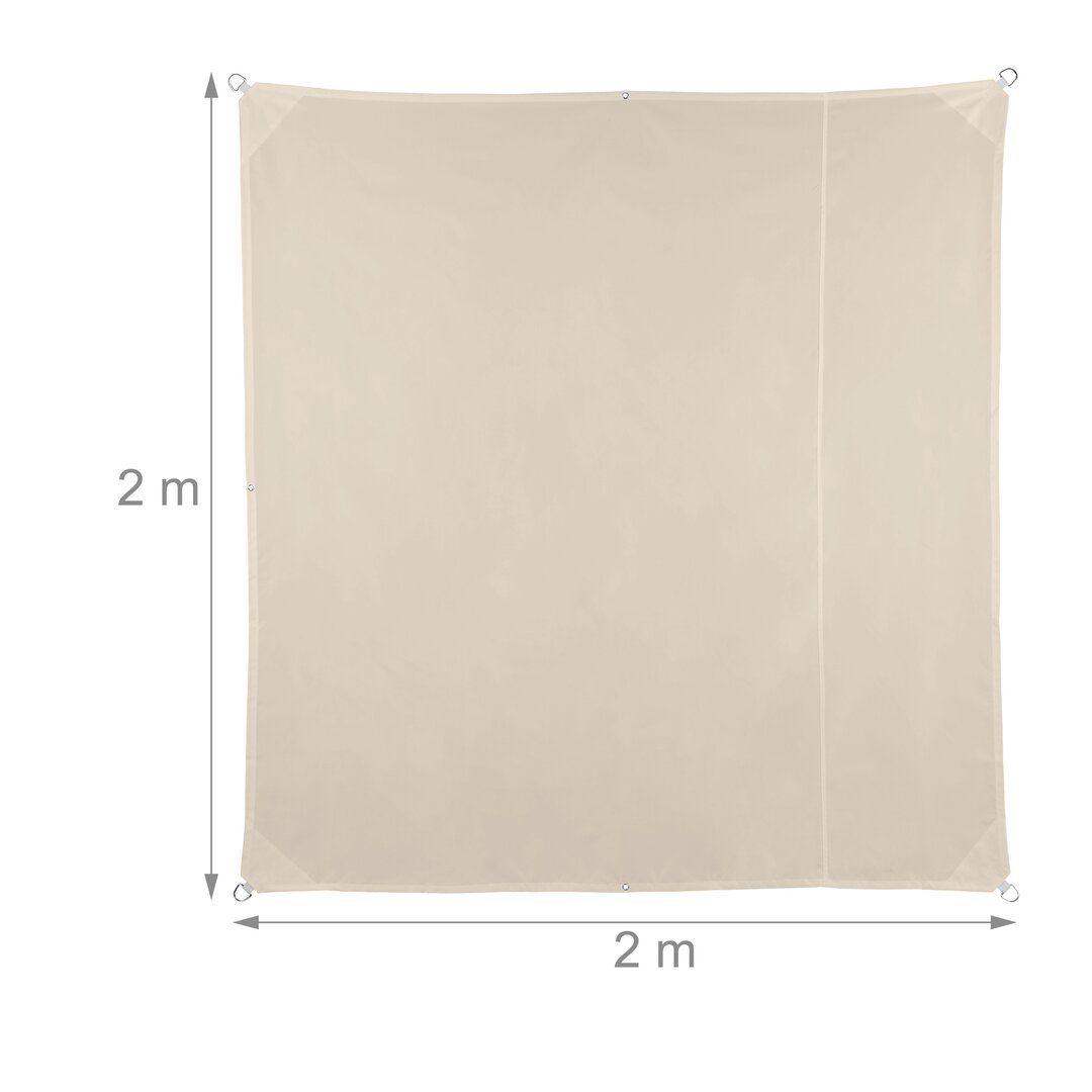 200 x 200 cm Quadrat Sonnensegel Etheredge