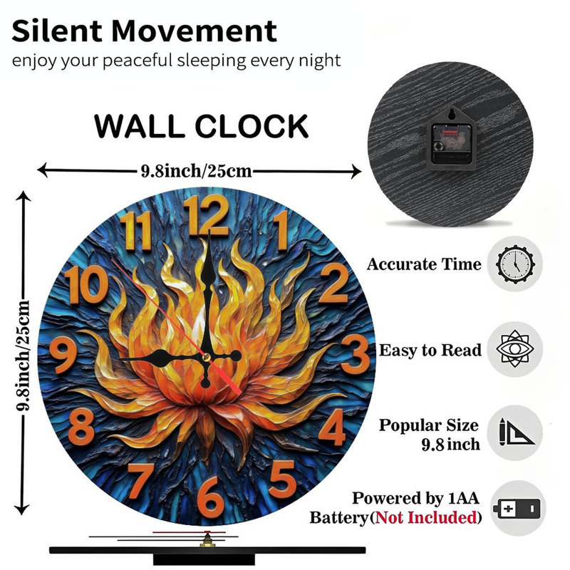 Horloge Fiery Lotus