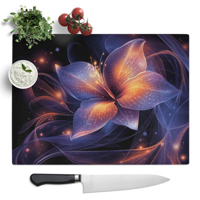 Dreamy Flowers Vol.2  Glass Chopping Board