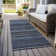 Barsby Washable Striped Indoor / Outdoor Rug