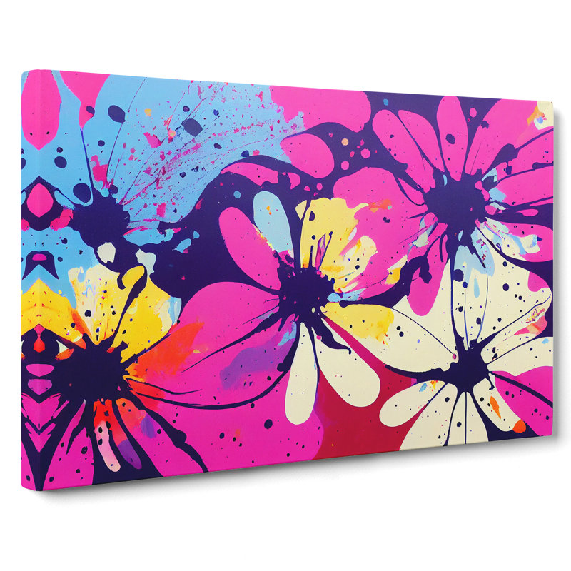 Unbelievable Flower Splash Abstract - Wrapped Canvas, 35cm H x 50cm W x 3cm D