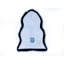 Solid Colour Sheepskin Hand Woven 55cm X 90cm Area Rug