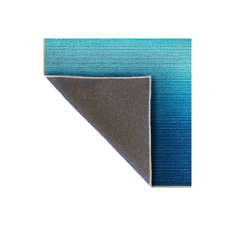 Tapis tissé traditionnel bleu marine Mosso, 3 pi 11 po x 5 pi 11 po