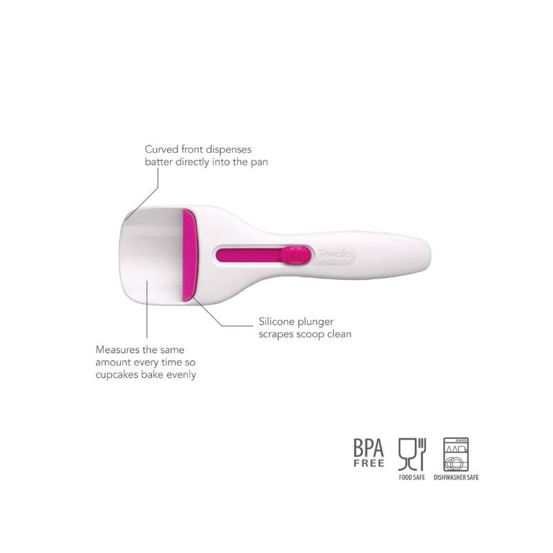 Tovolo Cupcake Scoop, Fuchsia