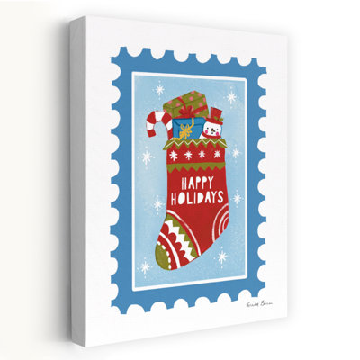 Holiday Stamps IV Abstract Contemporary Art