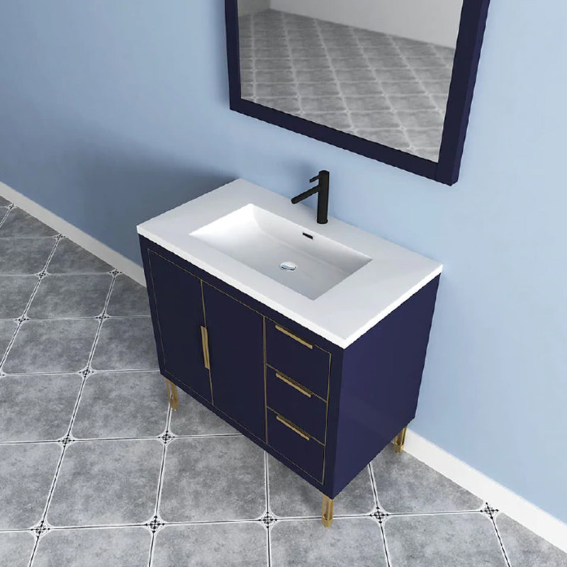 35.44'' Single Bathroom Vanity with Top