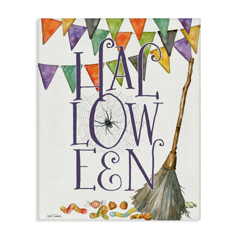 Toile d'Halloween SpellBond, design par Leslie Trimbach, H 40 po x l 30 po