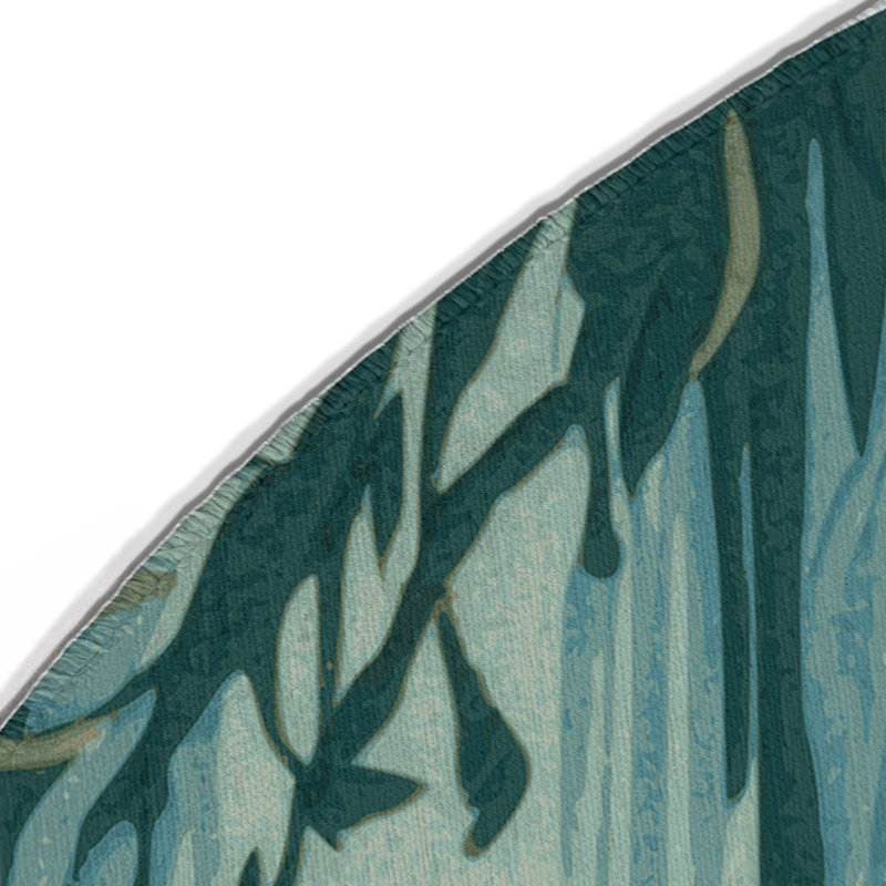 Forest Of Secrets Indoor And Outdoor Area Rug, Round 5'
