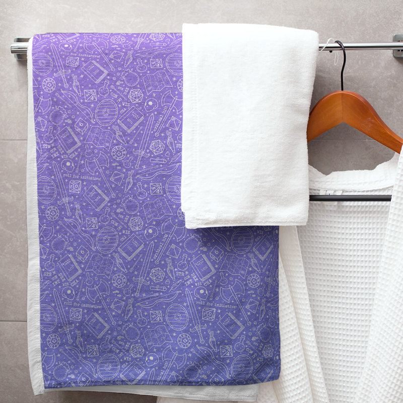 Katelyn Elizabeth Bath Towel, Purple/Blue