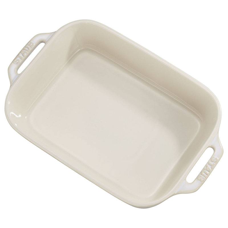 Ceramique Ceramic Rectangular Oven Dish, Rustic Ivory