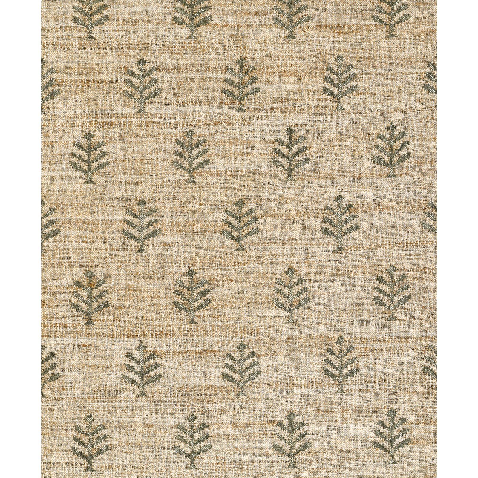 Adoria Verdure Natural Hand Woven Wool and Jute Area Rug, Rectangle 2' x 3'