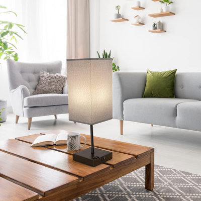 Charroux Metal USB Table Lamp