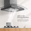 60cm Chimney Cooker Range Hood Kitchen Extractor with 3-Speed Modes-121450852