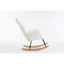 Chaise berçante d'appoint en tissu avec rembourrage en mousse pour le salon-315675044